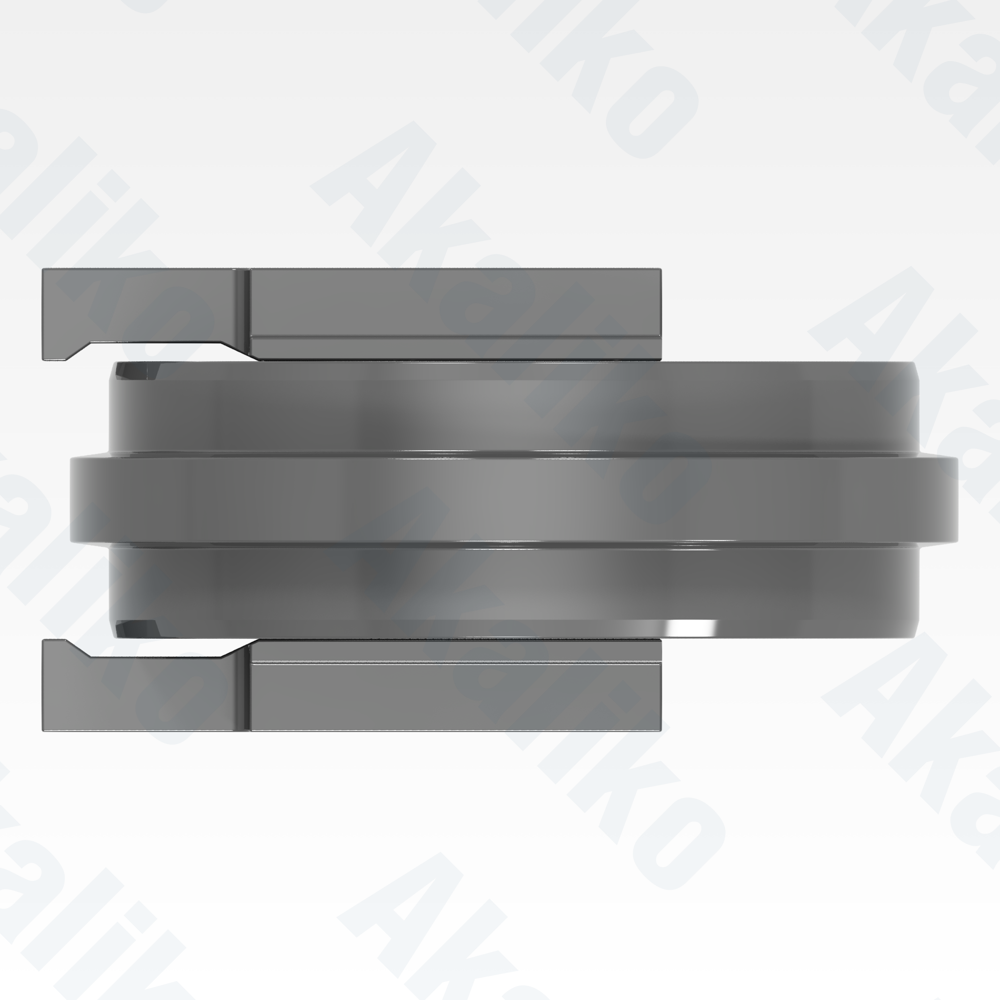 Top view of replacement/aftermarket brand new idler for Caterpillar 6040/6040 FS excavator.