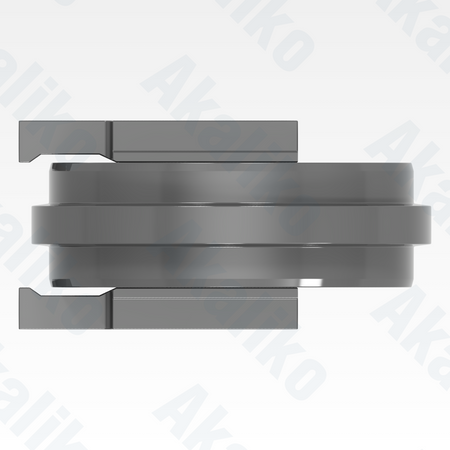 Top view of replacement/aftermarket brand new idler for Caterpillar 6040/6040 FS excavator.