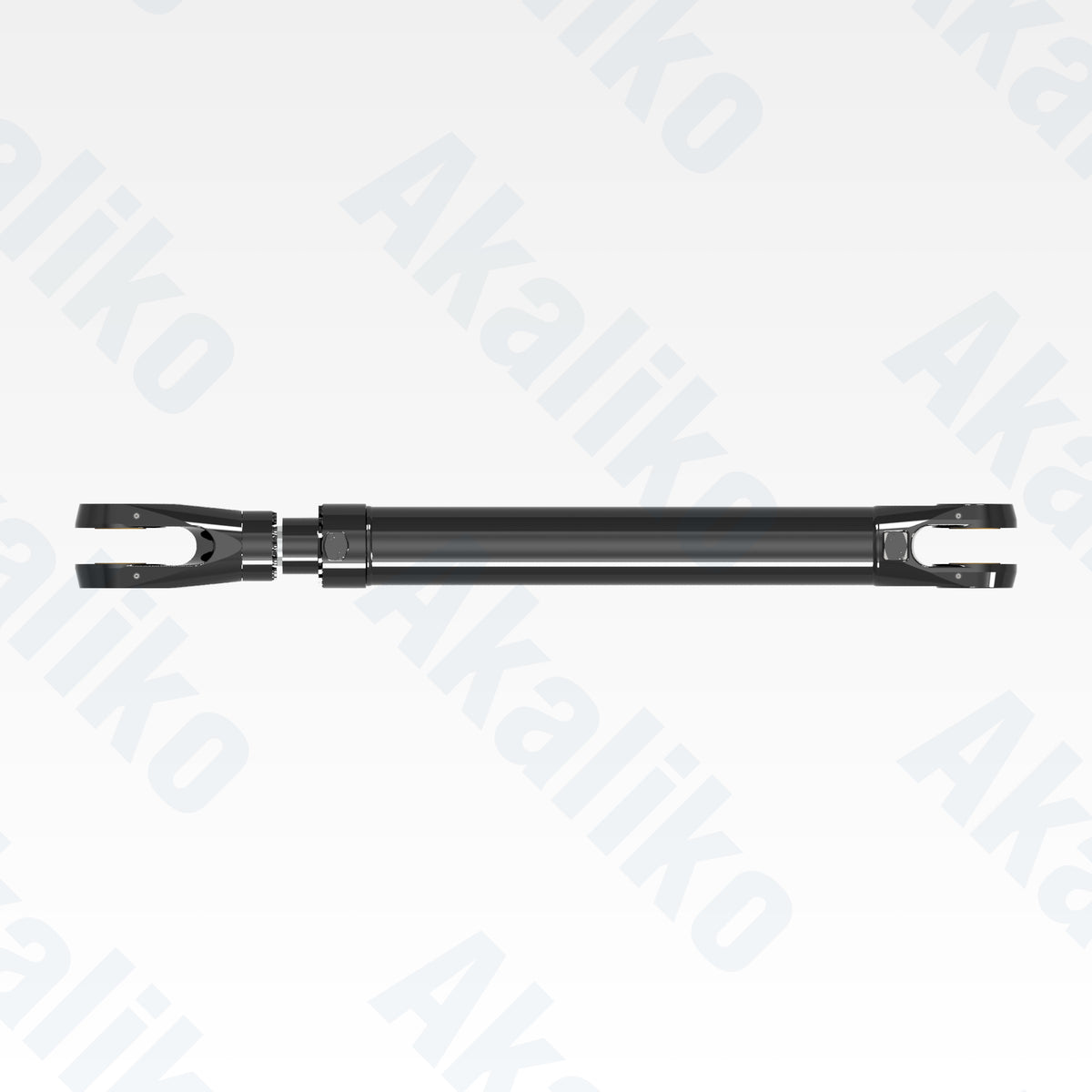 Top view of replacement stick hydraulic cylinder for Caterpillar 6040 excavator, OEM part number 589-2692