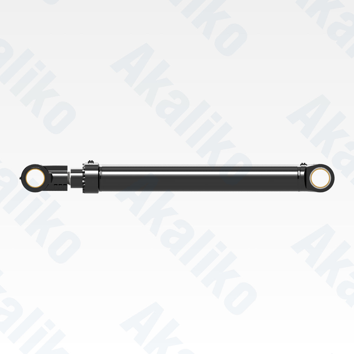 Side view of replacement boom hydraulic cylinder for Caterpillar 6050 excavator, OEM part number 452-5843