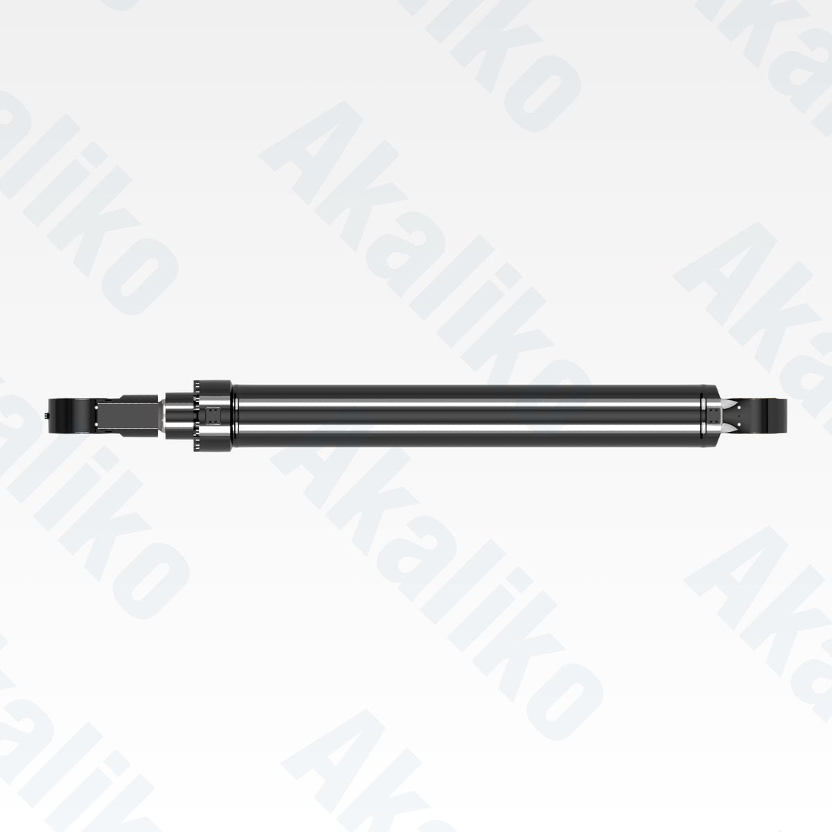 Top view of replacement boom hydraulic cylinder for Caterpillar 6050 excavator, OEM part number 452-5843