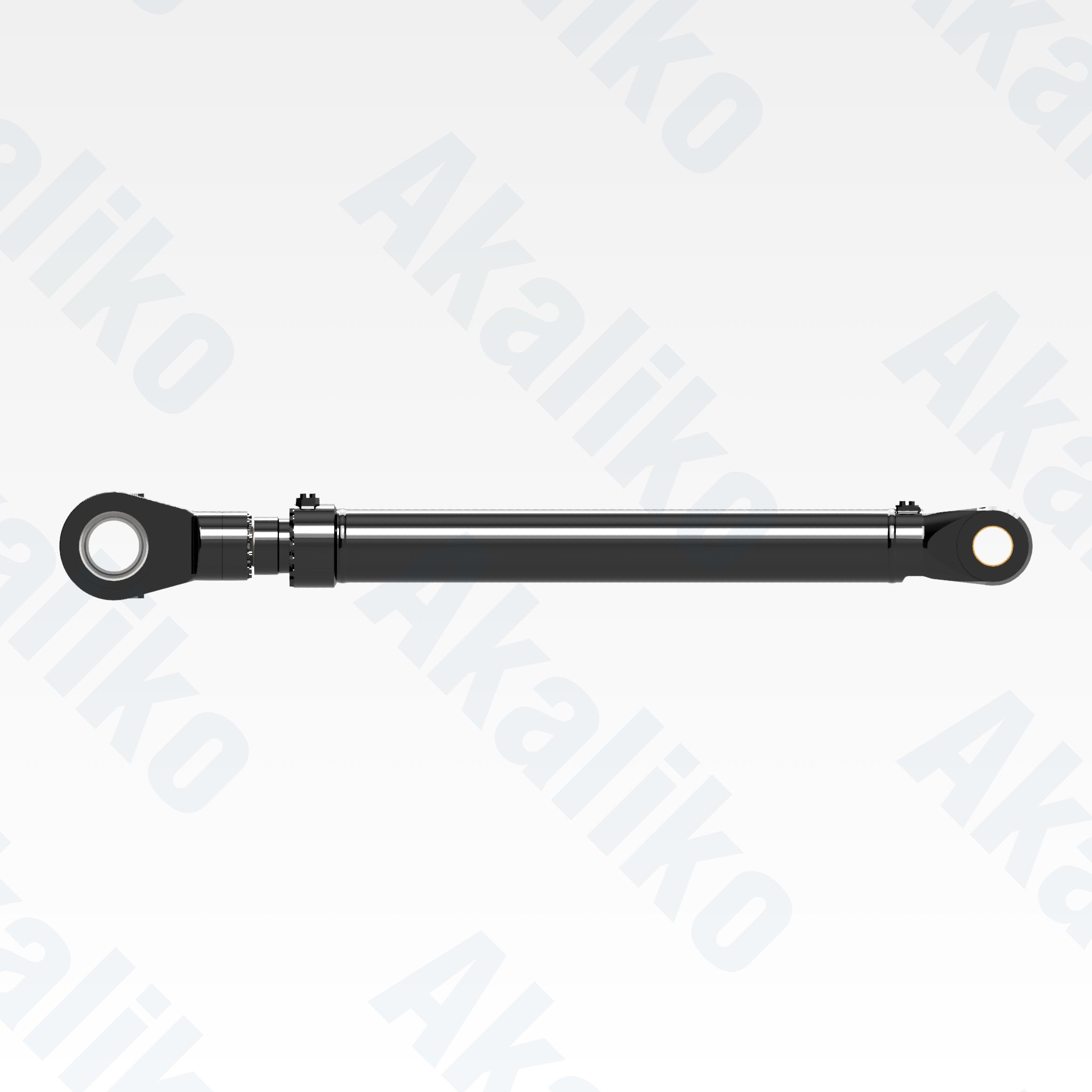 Side view of replacement bucket hydraulic cylinder for Caterpillar 6050 excavator, OEM part number 452-5845