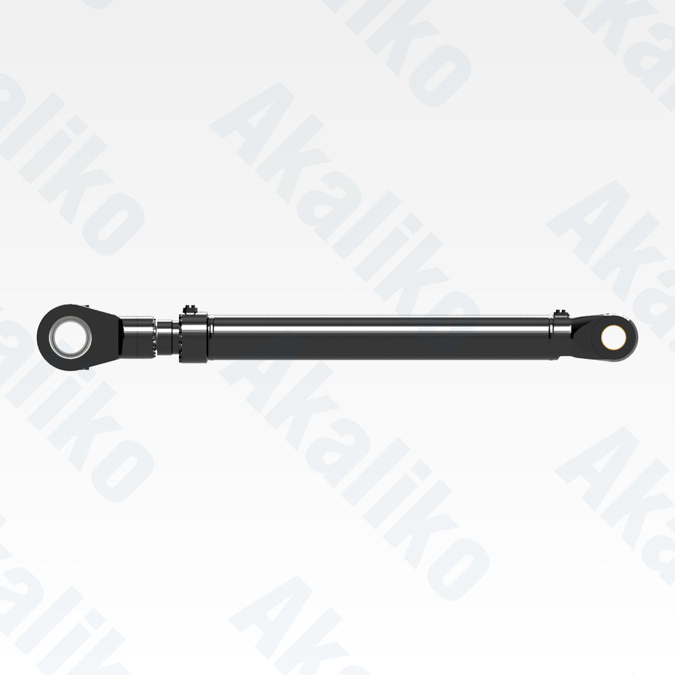 Side view of replacement bucket hydraulic cylinder for Caterpillar 6050 excavator, OEM part number 452-5845