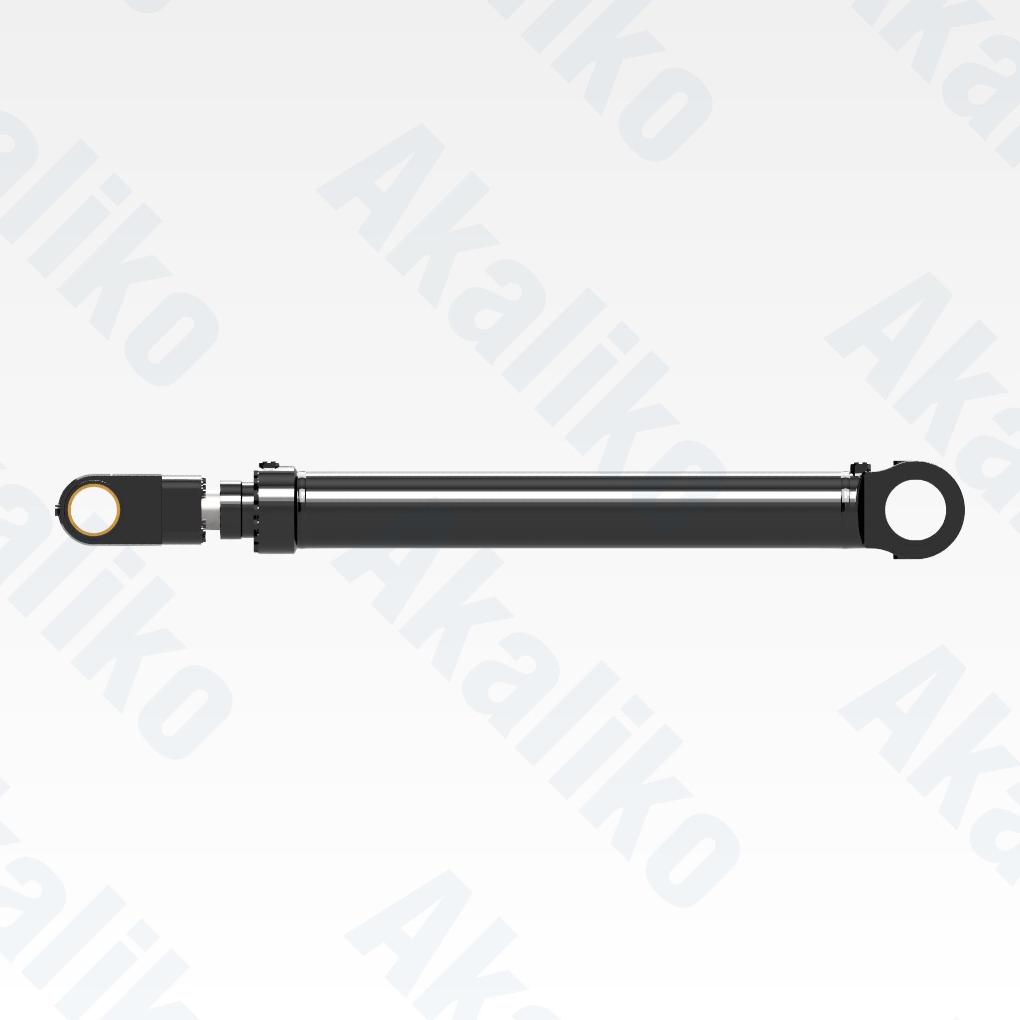 Side view of replacement boom hydraulic cylinder for Caterpillar 6050 FS excavator, OEM part number 471-2134