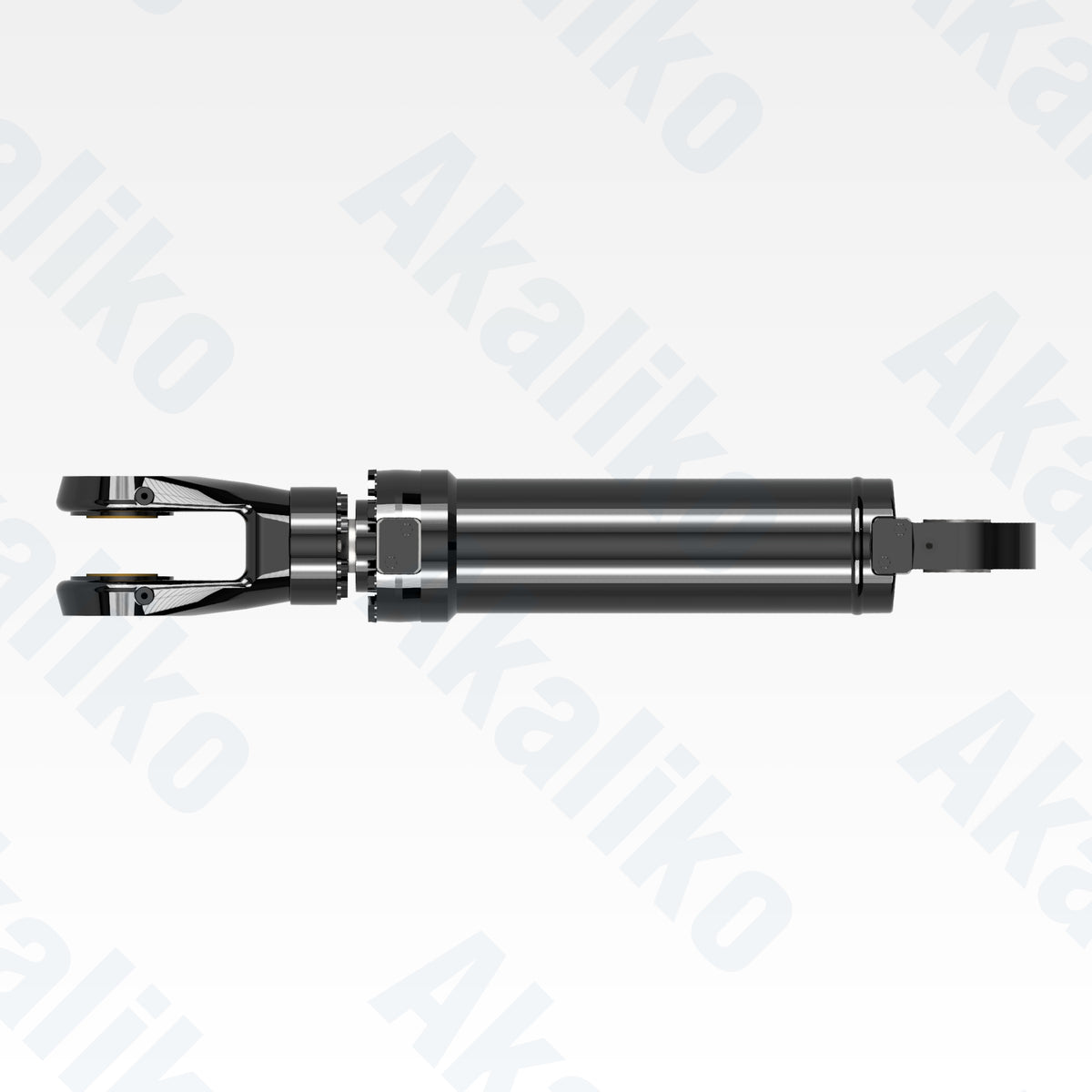 Top view of replacement clam hydraulic cylinder for Caterpillar 6050 FS excavator, OEM part number 503-9754