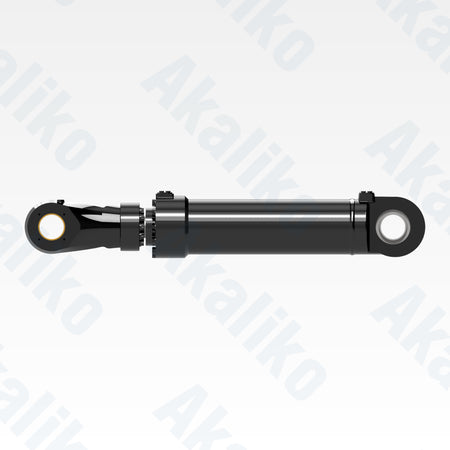 Side view of replacement clam hydraulic cylinder for Caterpillar 6050 FS excavator, OEM part number 522-1531