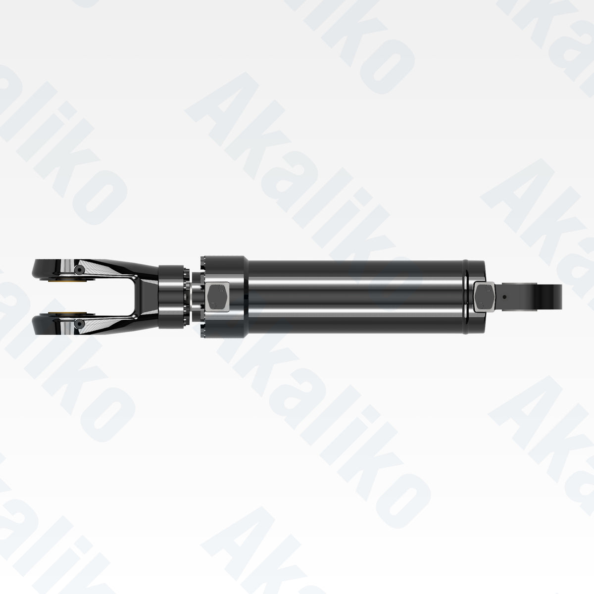 Top view of replacement clam hydraulic cylinder for Caterpillar 6050 FS excavator, OEM part number 522-1531