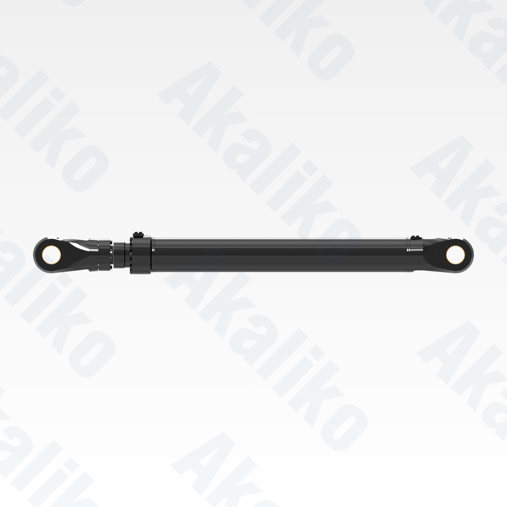 Side view of replacement stick, bucket hydraulic cylinder for Caterpillar 6050 FS excavator, OEM part number 467-1658