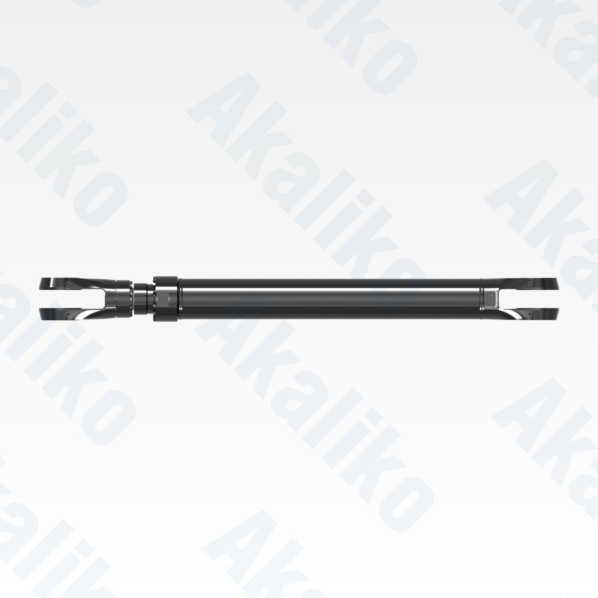 Top view of replacement stick, bucket hydraulic cylinder for Caterpillar 6050 FS excavator, OEM part number 467-1658