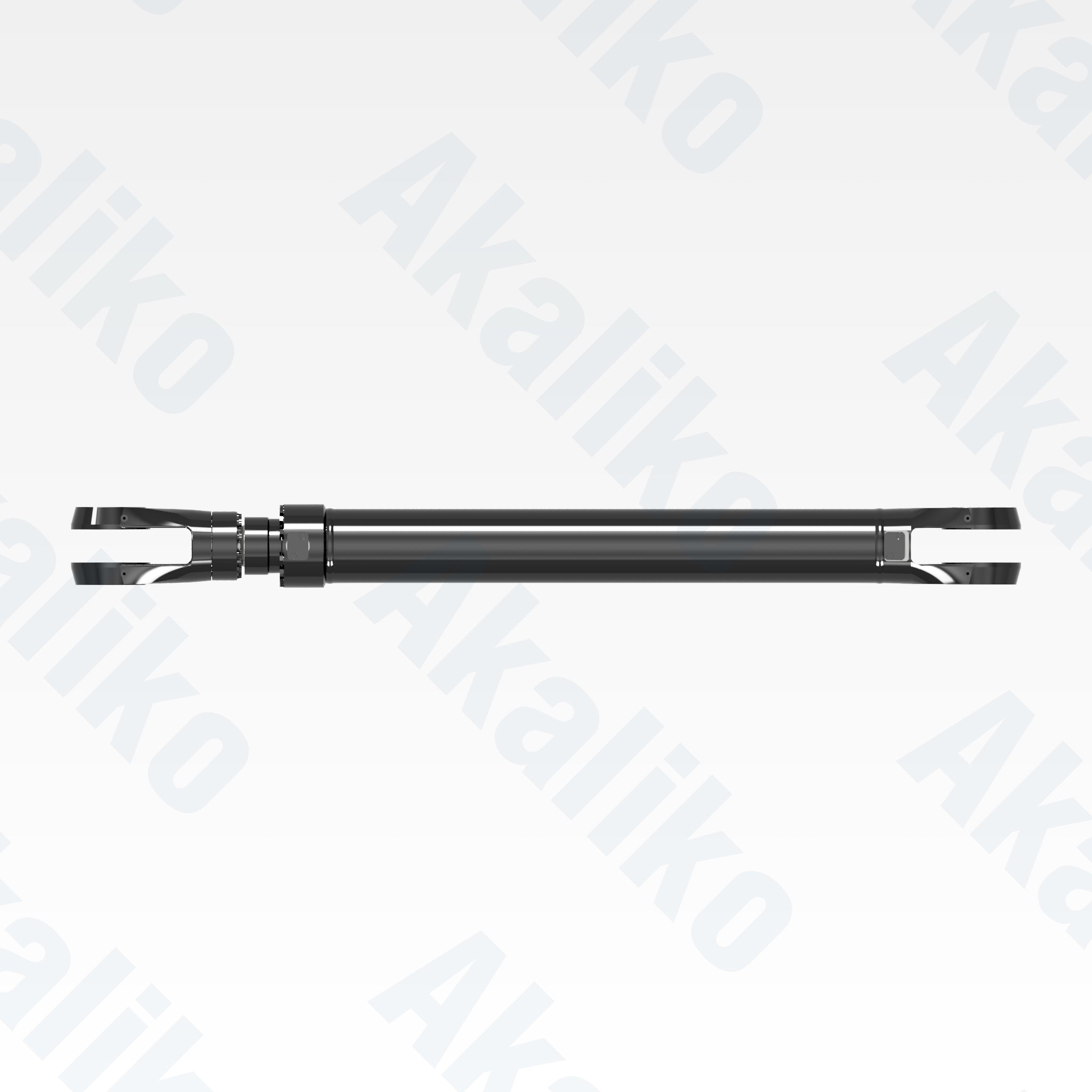 Top view of replacement stick, bucket hydraulic cylinder for Caterpillar 6050 FS excavator, OEM part number 467-1658