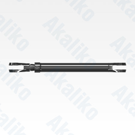 Top view of replacement stick, bucket hydraulic cylinder for Caterpillar 6050 FS excavator, OEM part number 467-1658