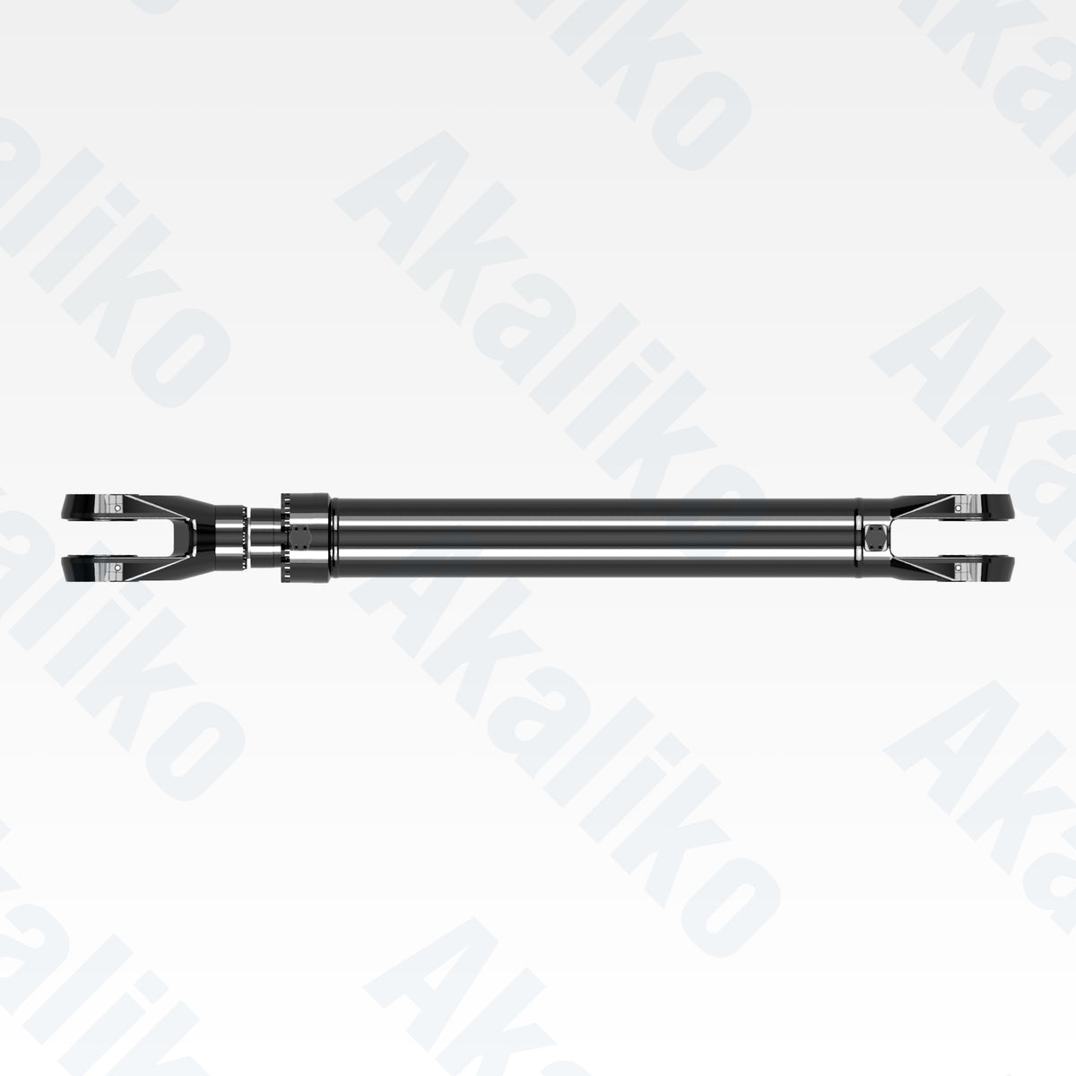 Top view of replacement stick hydraulic cylinder for Caterpillar 6050 excavator, OEM part number 452-5844