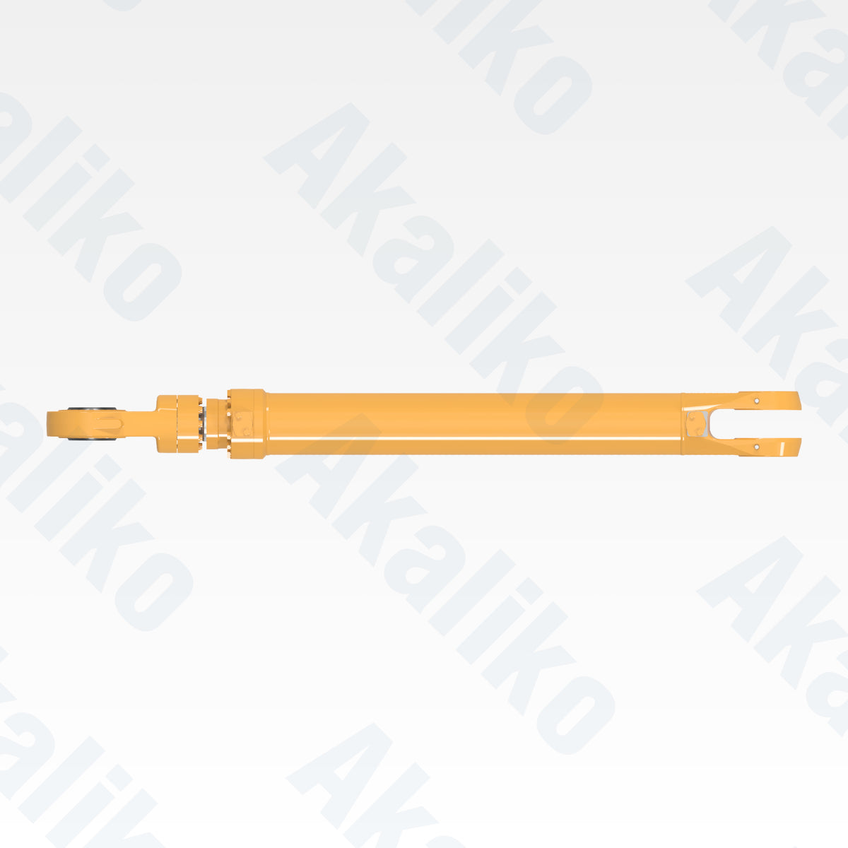 Top view of replacement bucket hydraulic cylinder for Caterpillar 6060 excavator, OEM part number 588-1455
