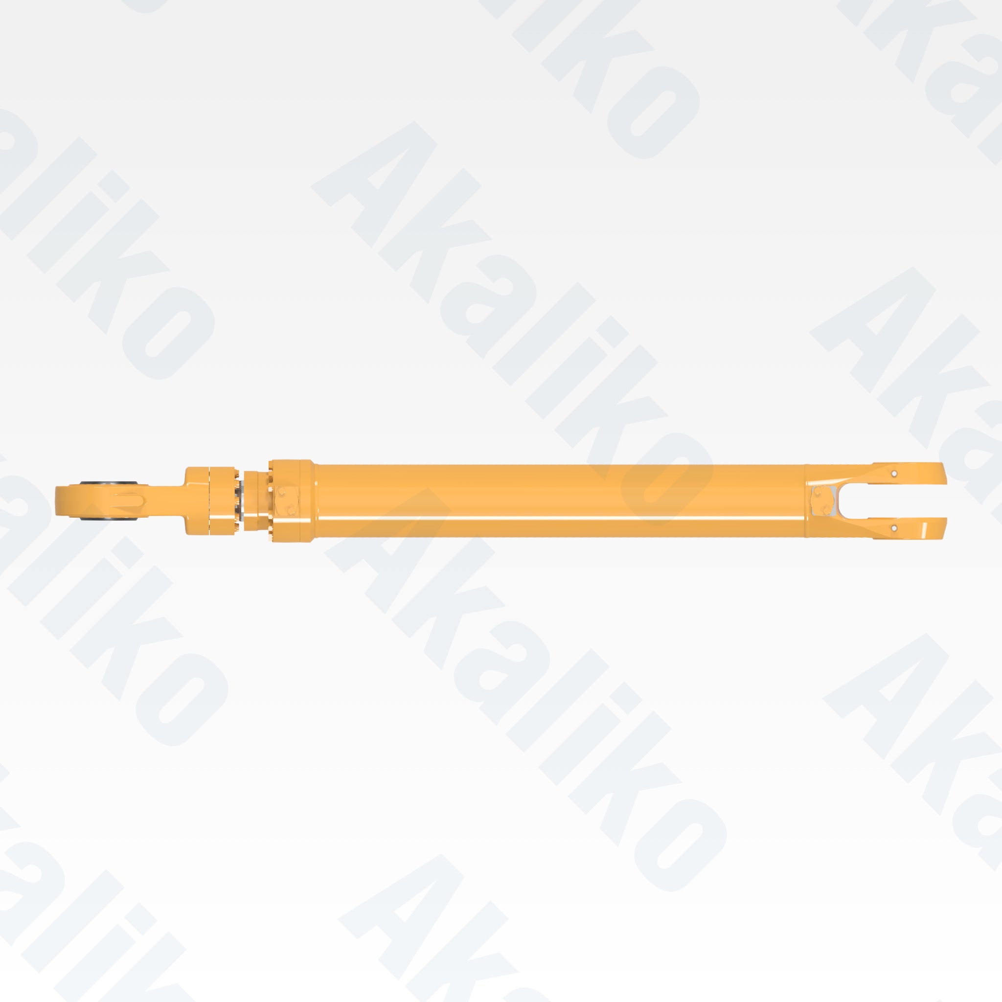 Top view of replacement bucket hydraulic cylinder for Caterpillar 6060 excavator, OEM part number 588-1455