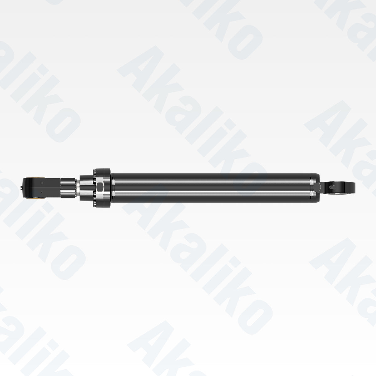 Top view of replacement boom hydraulic cylinder for Caterpillar 6060 FS excavator, OEM part number 368-0458