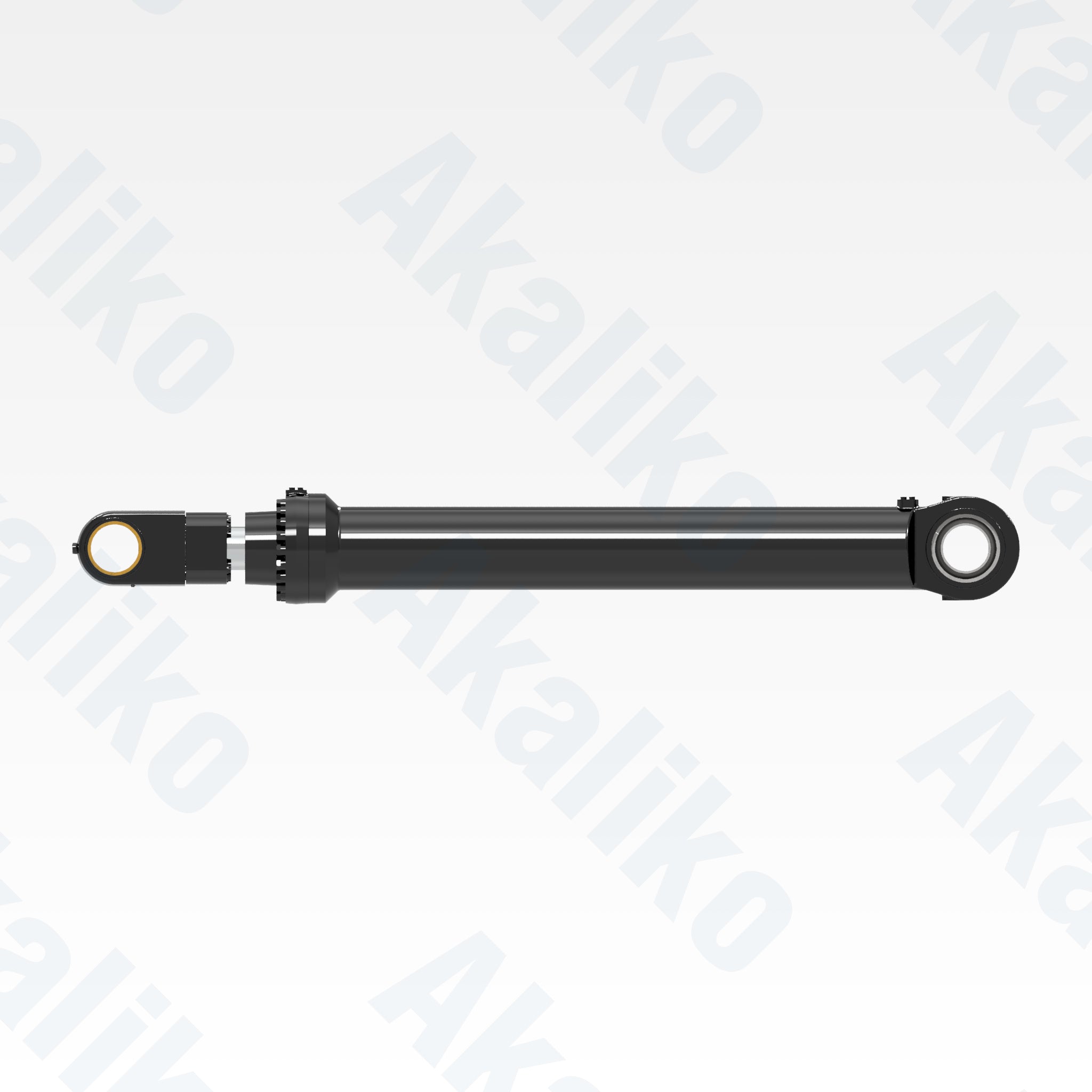 Side view of replacement boom hydraulic cylinder for Caterpillar 6060 FS excavator, OEM part number 598-1519