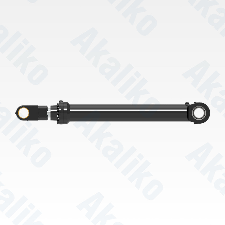 Side view of replacement boom hydraulic cylinder for Caterpillar 6060 FS excavator, OEM part number 598-1519