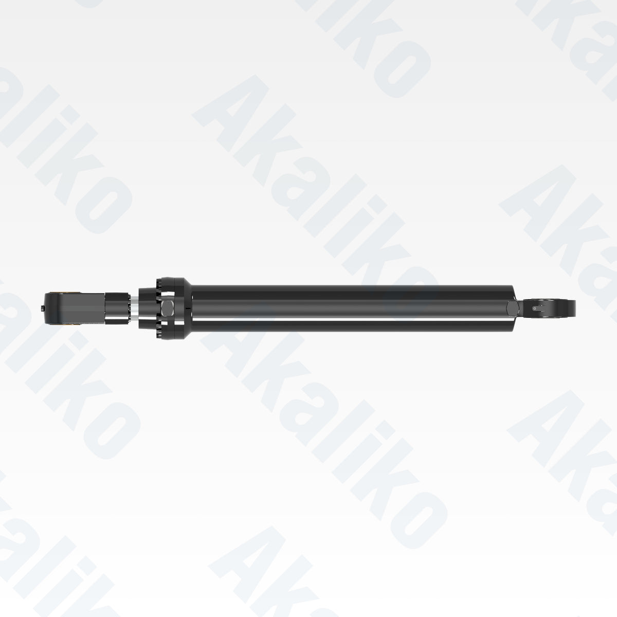 Top view of replacement boom hydraulic cylinder for Caterpillar 6060 FS excavator, OEM part number 598-1519