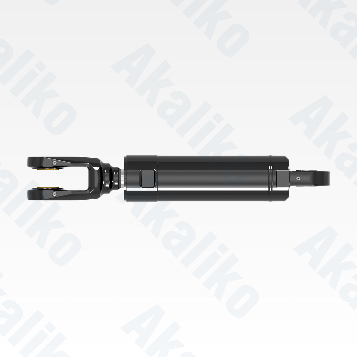 Top view of replacement clam hydraulic cylinder for Caterpillar 6060 FS excavator, OEM part number 459-2050