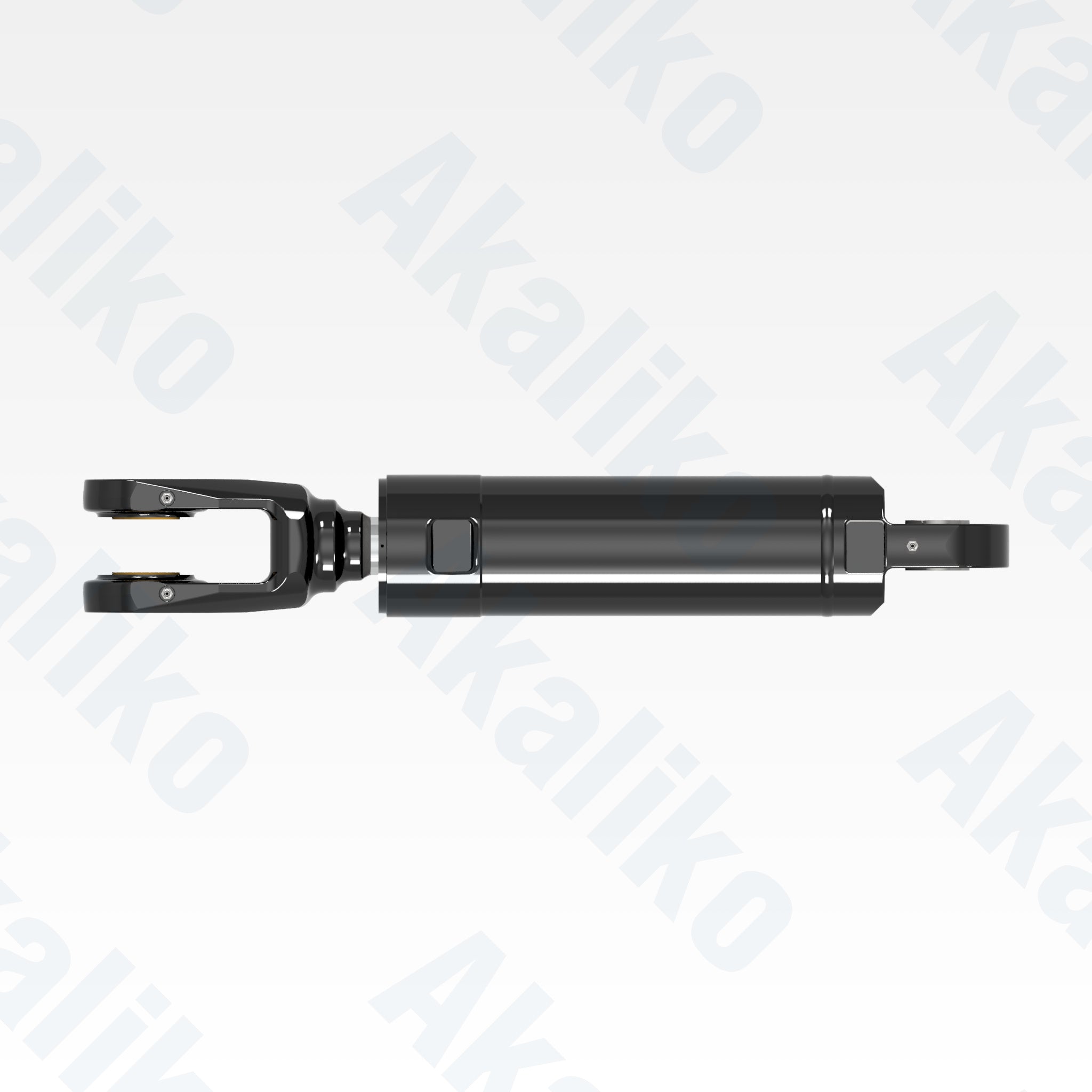 Top view of replacement clam hydraulic cylinder for Caterpillar 6060 FS excavator, OEM part number 459-2050