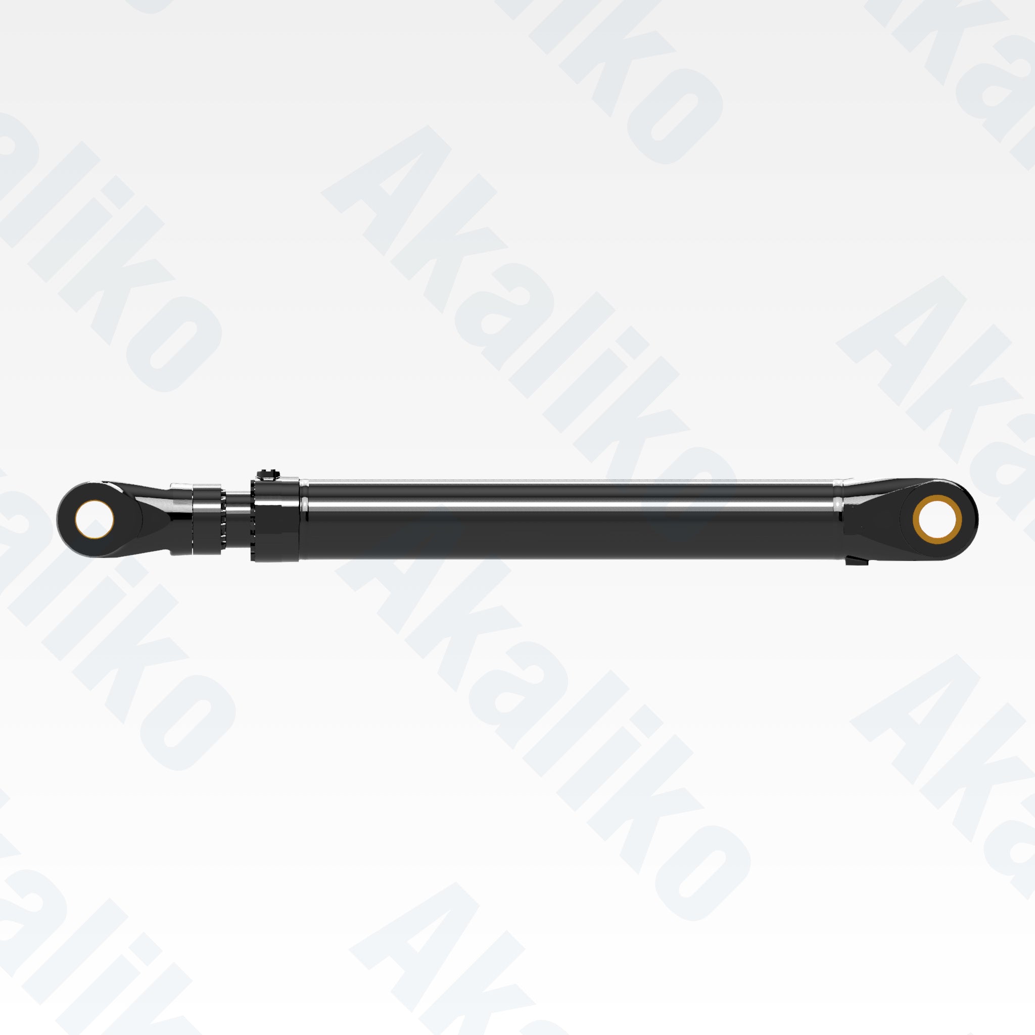 Side view of replacement stick, bucket hydraulic cylinder for Caterpillar 6060 FS excavator, OEM part number 373-4833