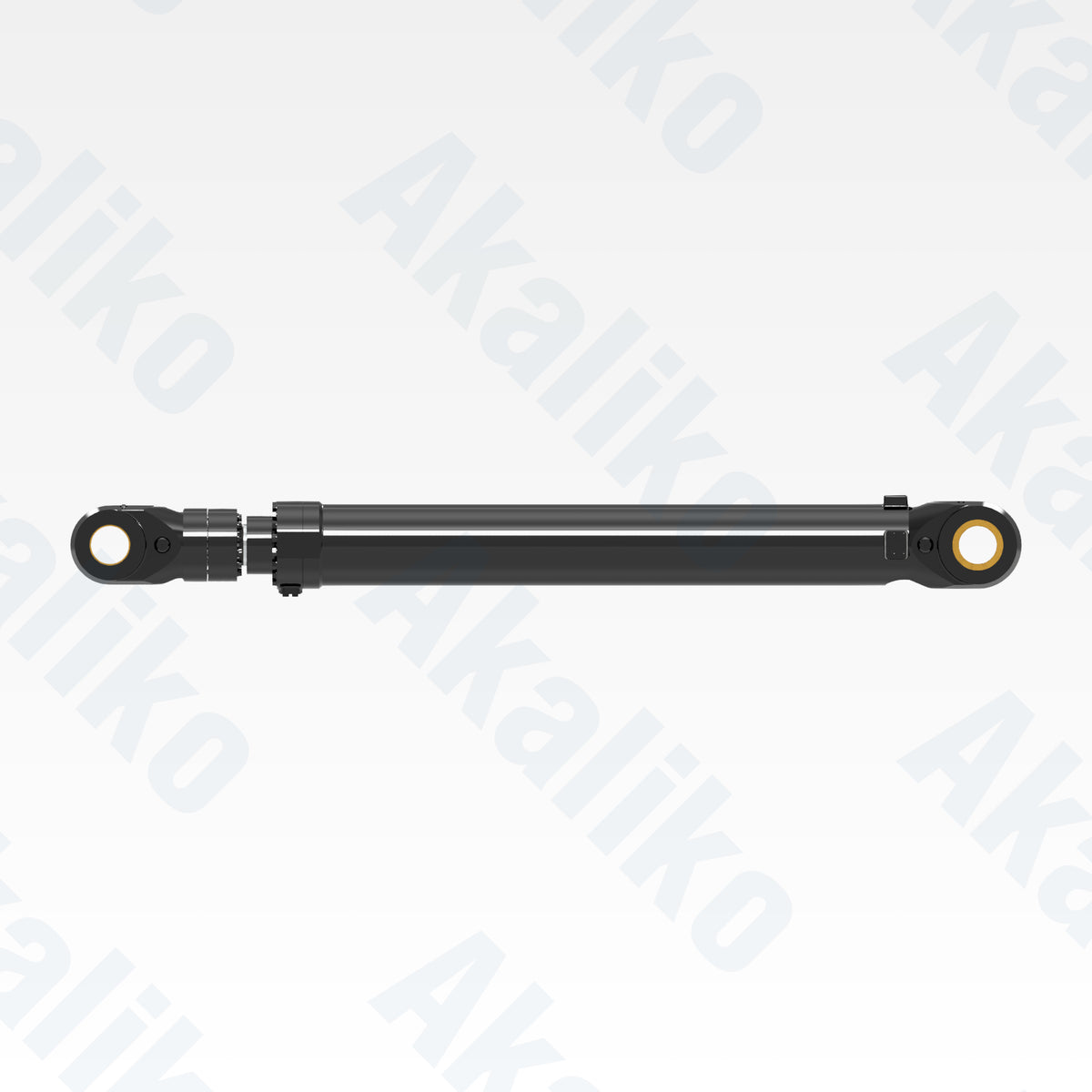 Side view of replacement stick, bucket hydraulic cylinder for Caterpillar 6060 FS excavator, OEM part number 644-3952