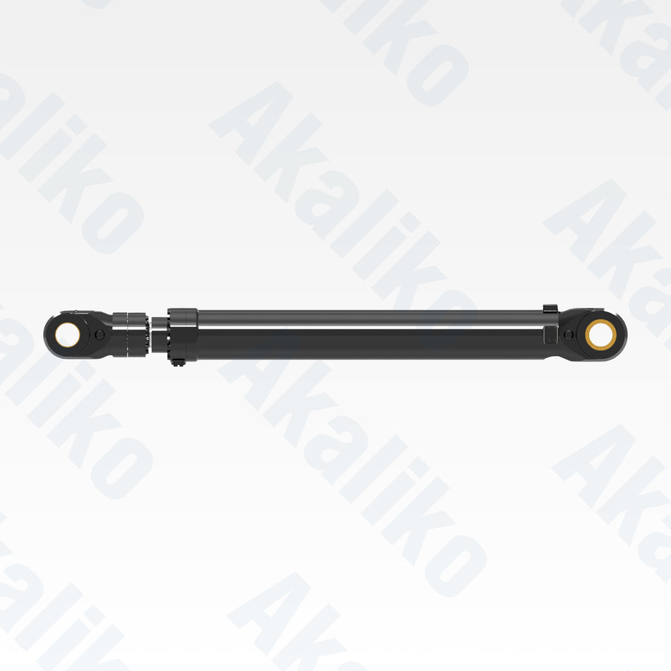 Side view of replacement stick, bucket hydraulic cylinder for Caterpillar 6060 FS excavator, OEM part number 644-3952