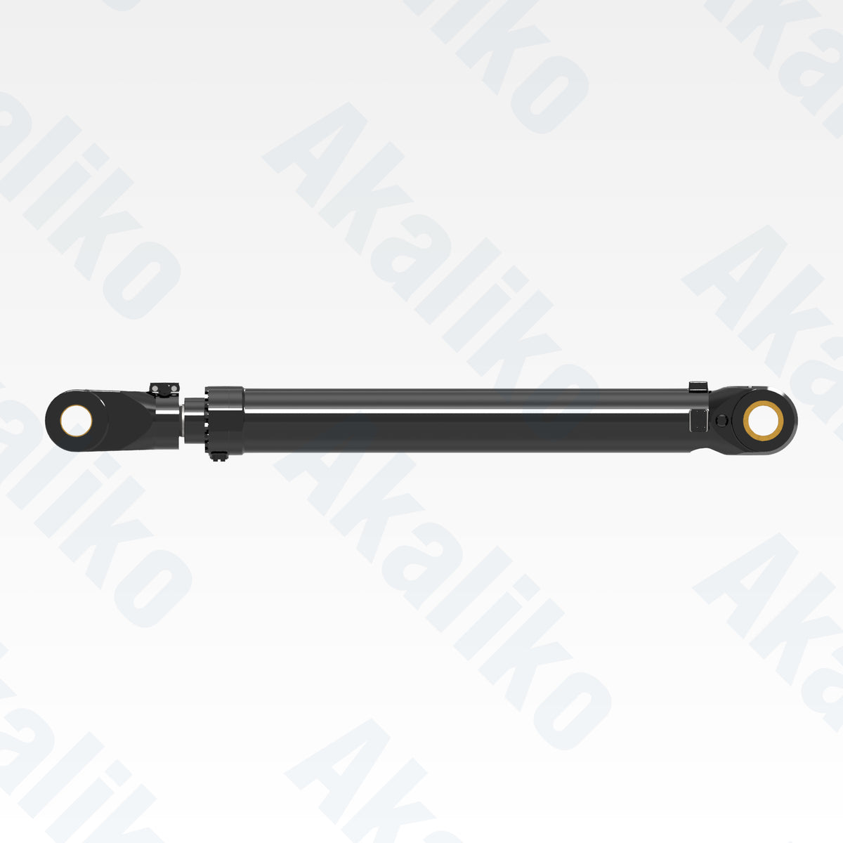 Side view of replacement stick, bucket hydraulic cylinder for Caterpillar 6060 FS excavator, OEM part number 644-3952