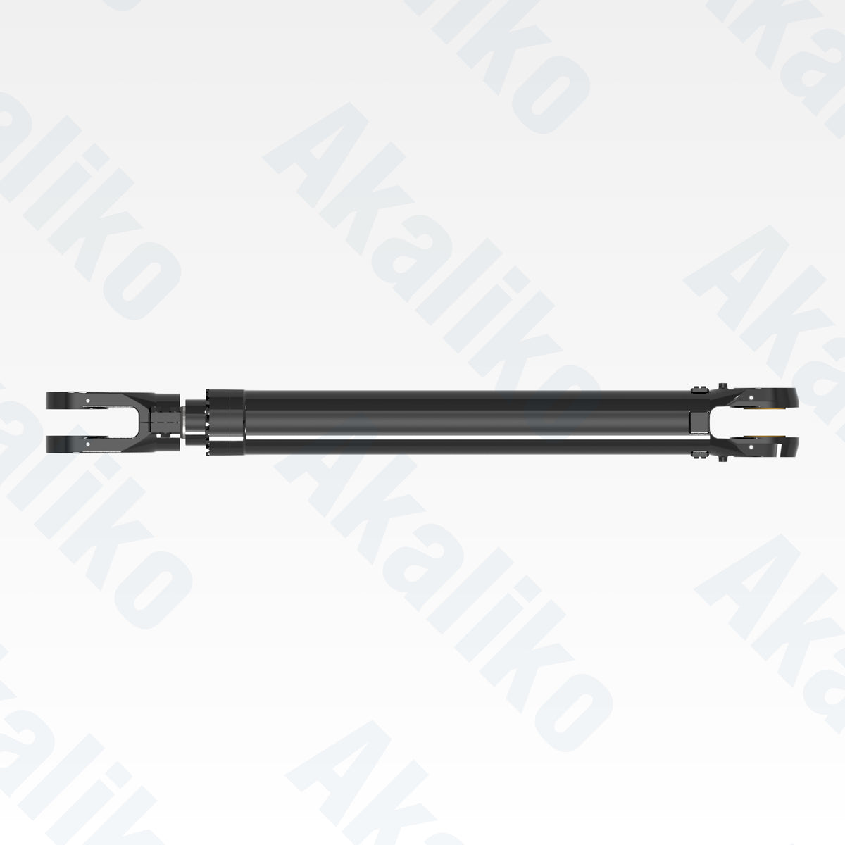 Top view of replacement stick, bucket hydraulic cylinder for Caterpillar 6060 FS excavator, OEM part number 644-3952