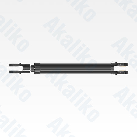 Top view of replacement stick, bucket hydraulic cylinder for Caterpillar 6060 FS excavator, OEM part number 644-3952