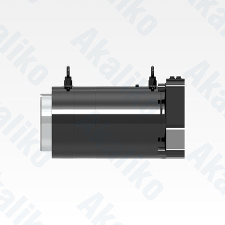 Side view of replacement track tensioner hydraulic cylinder for Caterpillar 6060 FS excavator, OEM part number 465-8645