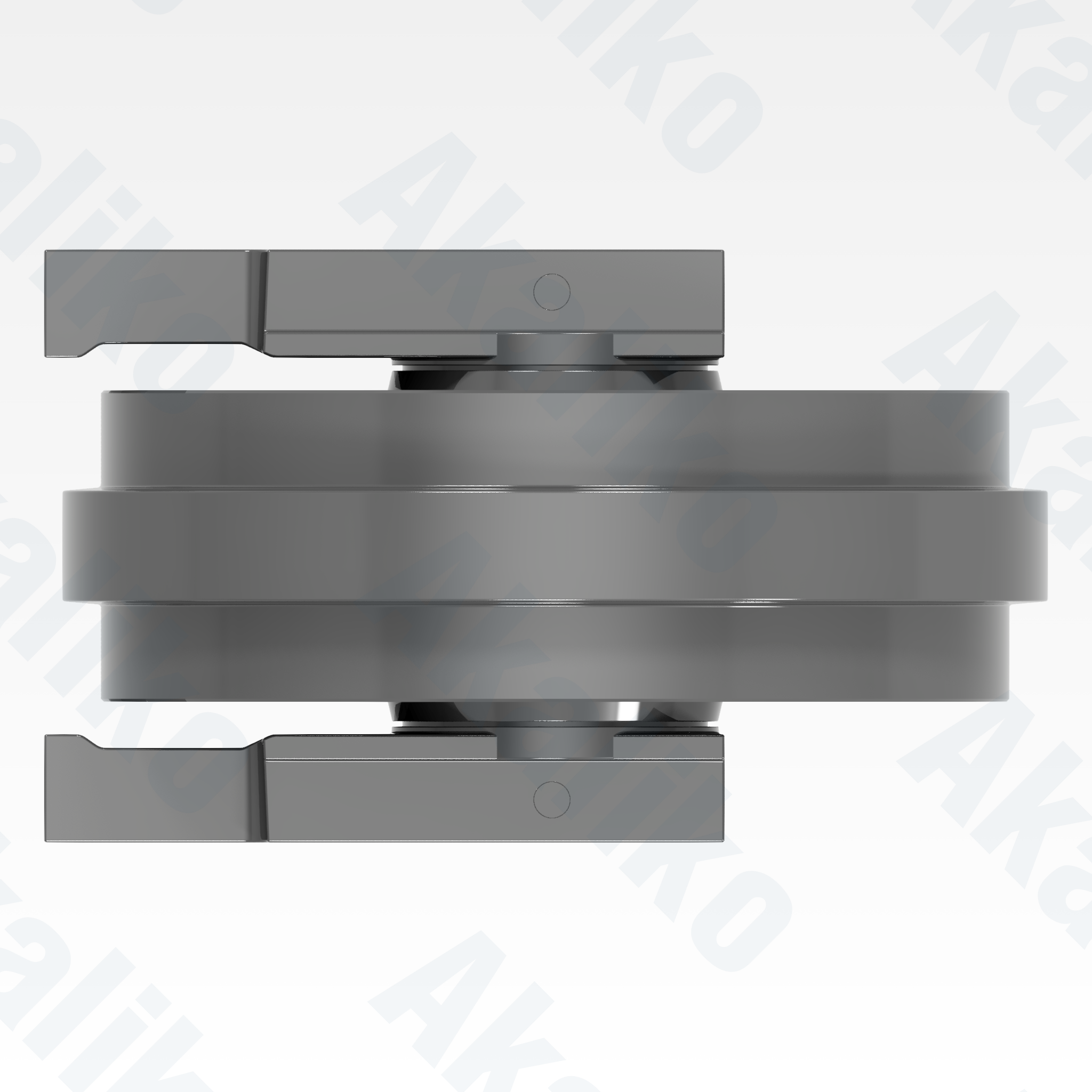 Top view of replacement/aftermarket brand new idler for Caterpillar 6060/6060 FS excavator.