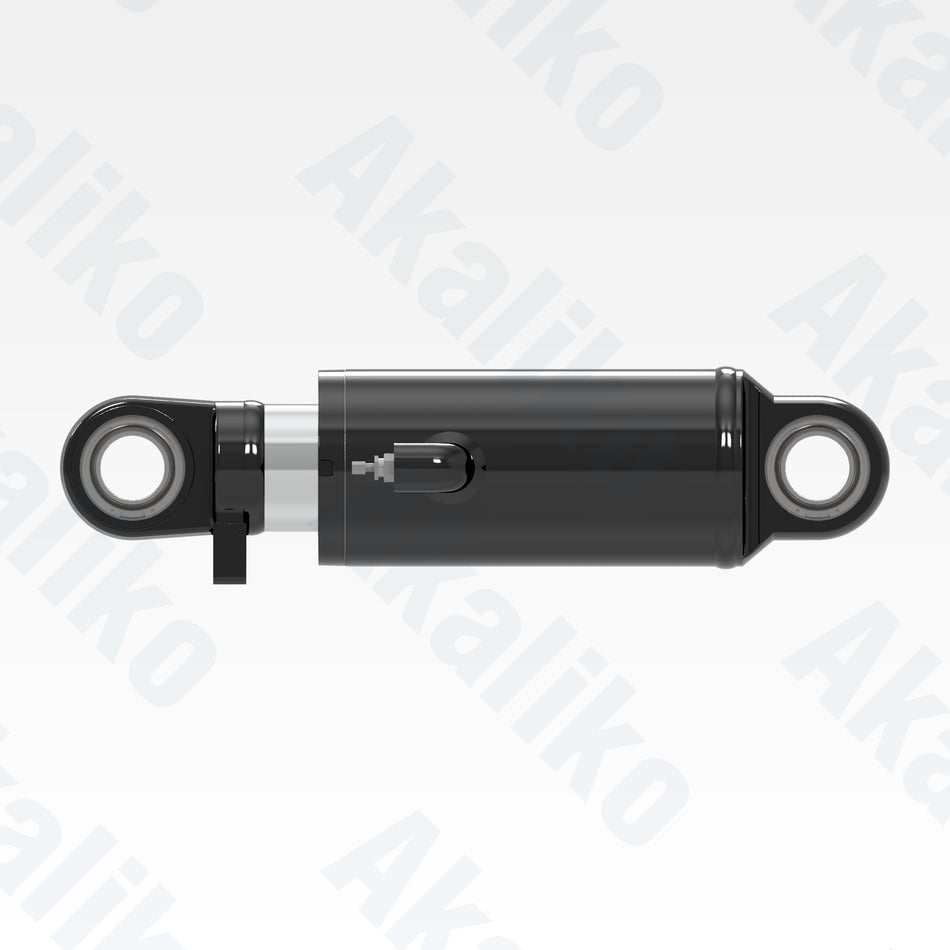 Side view of replacement front suspension hydraulic cylinder for Caterpillar 725C dump truck, OEM part number 341-4122