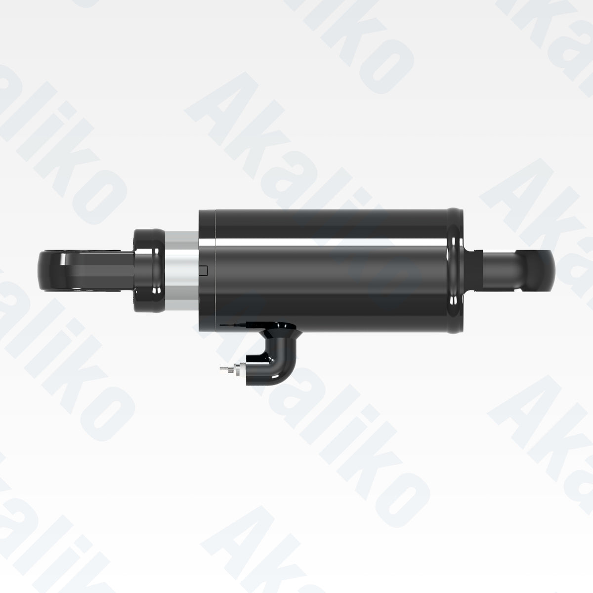 Top view of replacement front suspension hydraulic cylinder for Caterpillar 725C dump truck, OEM part number 341-4122