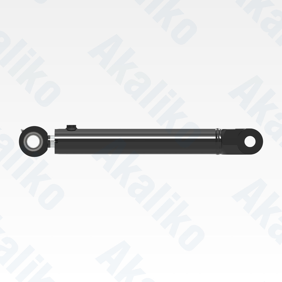 Side view of replacement steering hydraulic cylinder for Caterpillar 725C dump truck, OEM part number 450-5231