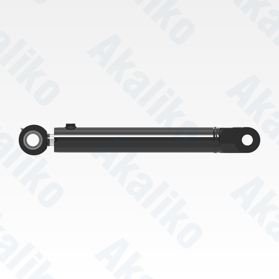 Side view of replacement steering hydraulic cylinder for Caterpillar 725C dump truck, OEM part number 450-5231