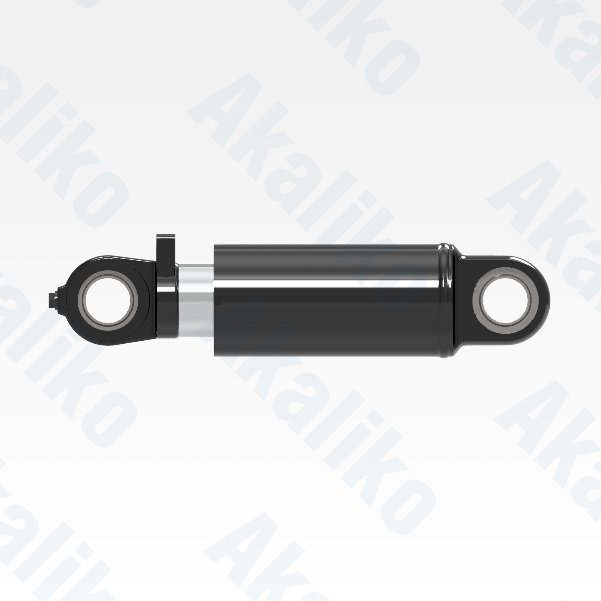Side view of replacement front suspension hydraulic cylinder for Caterpillar 740B dump truck, OEM part number 341-4124
