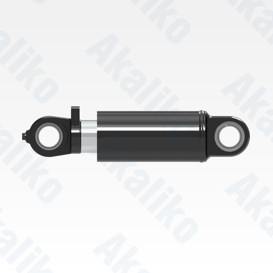 Side view of replacement front suspension hydraulic cylinder for Caterpillar 740B dump truck, OEM part number 341-4124