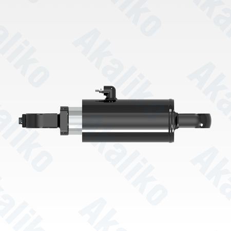 Top view of replacement front suspension hydraulic cylinder for Caterpillar 740B dump truck, OEM part number 341-4124