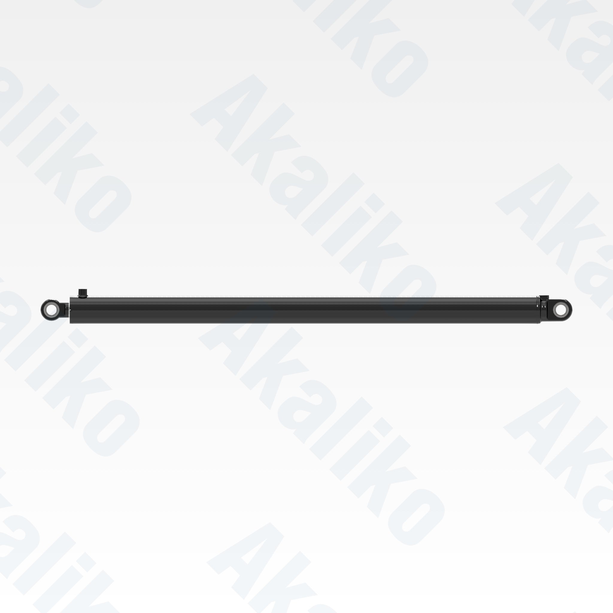 Side view of replacement hoist hydraulic cylinder for Caterpillar 740B dump truck, OEM part number 285-4034