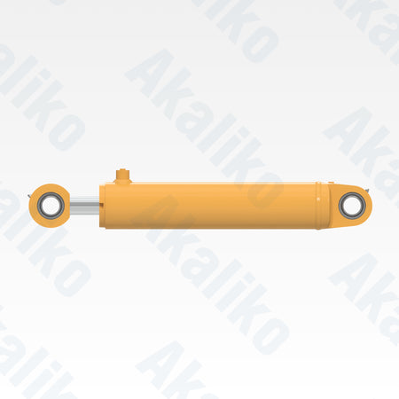 Side view of replacement steering hydraulic cylinder for Caterpillar 735/740B dump truck, OEM part number 223-1335
