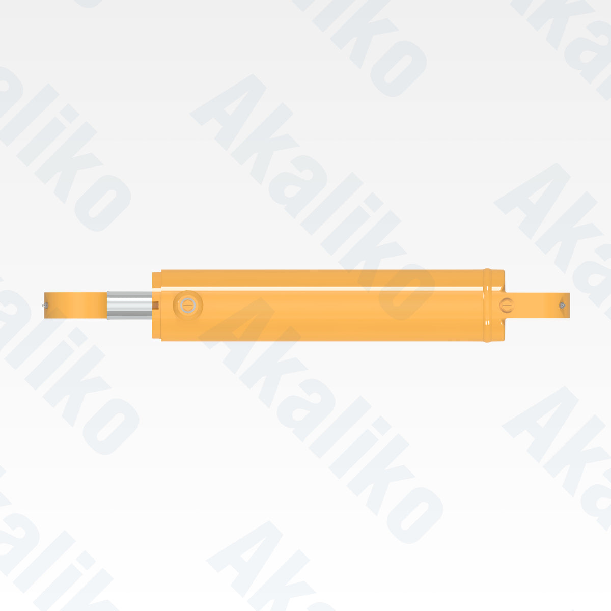 Top view of replacement steering hydraulic cylinder for Caterpillar 735/740B dump truck, OEM part number 223-1335