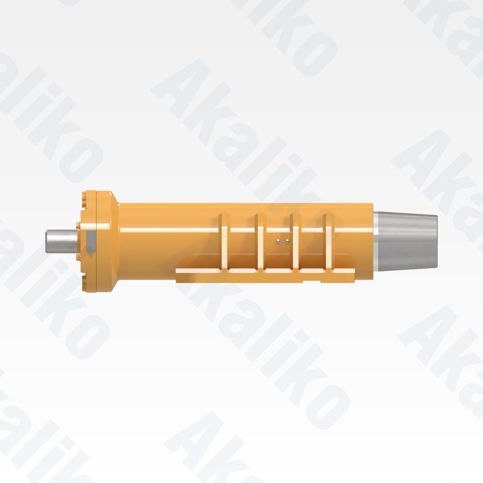 Side view of replacement front suspension hydraulic cylinder for Caterpillar 770G dump truck, OEM part number 341-6163