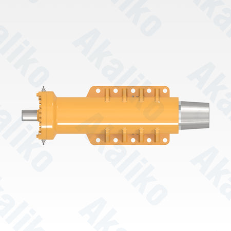 Top view of replacement front suspension hydraulic cylinder for Caterpillar 770G dump truck, OEM part number 341-6163
