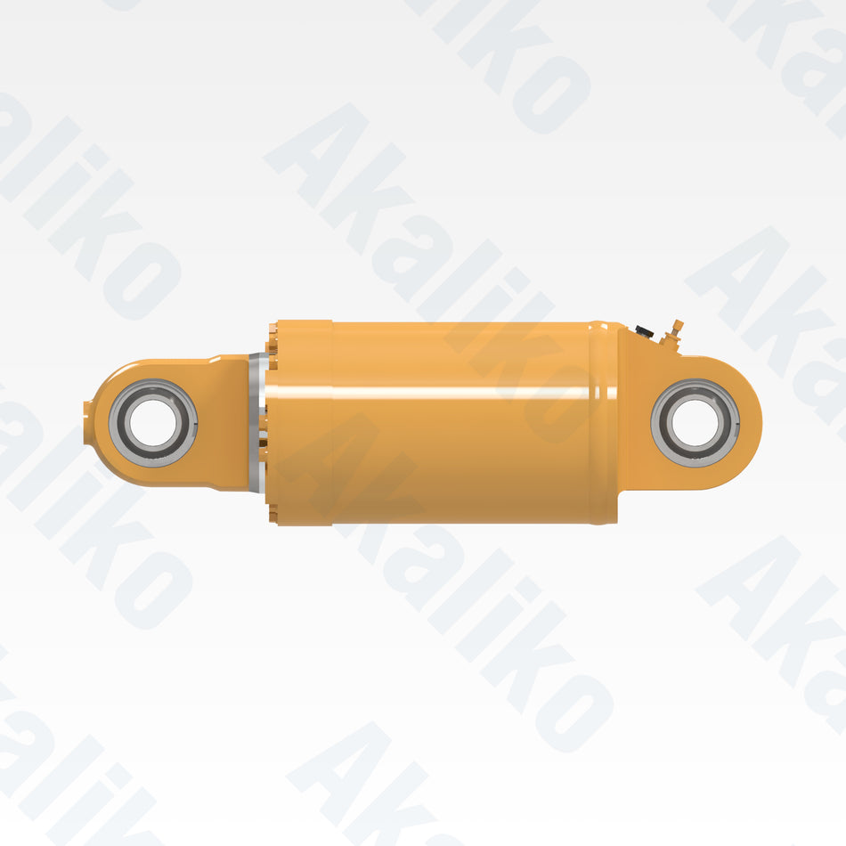 Side view of replacement rear suspension hydraulic cylinder for Caterpillar 770G dump truck, OEM part number 342-7917