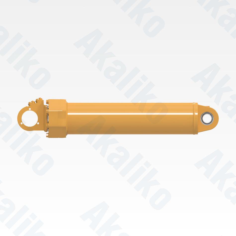 Side view of replacement hoist hydraulic cylinder for Caterpillar 773D/773E/773G dump truck, OEM part number 296-0738