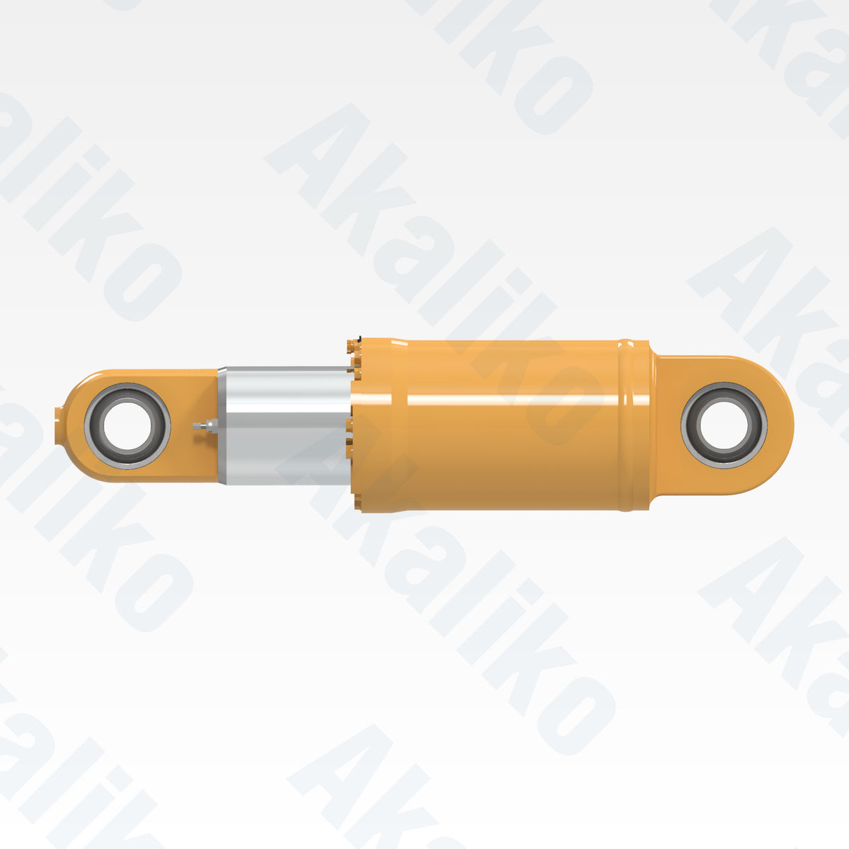 Side view of replacement rear suspension hydraulic cylinder for Caterpillar 773D/773E dump truck, OEM part number 350-3849