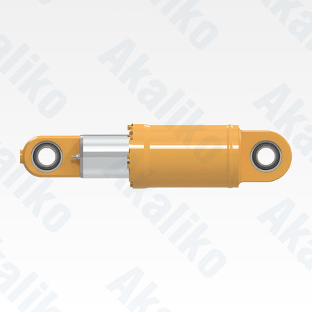 Side view of replacement rear suspension hydraulic cylinder for Caterpillar 773D/773E dump truck, OEM part number 350-3849