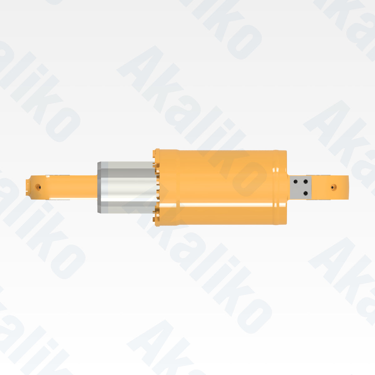 Top view of replacement rear suspension hydraulic cylinder for Caterpillar 773E/773G dump truck, OEM part number 441-8351