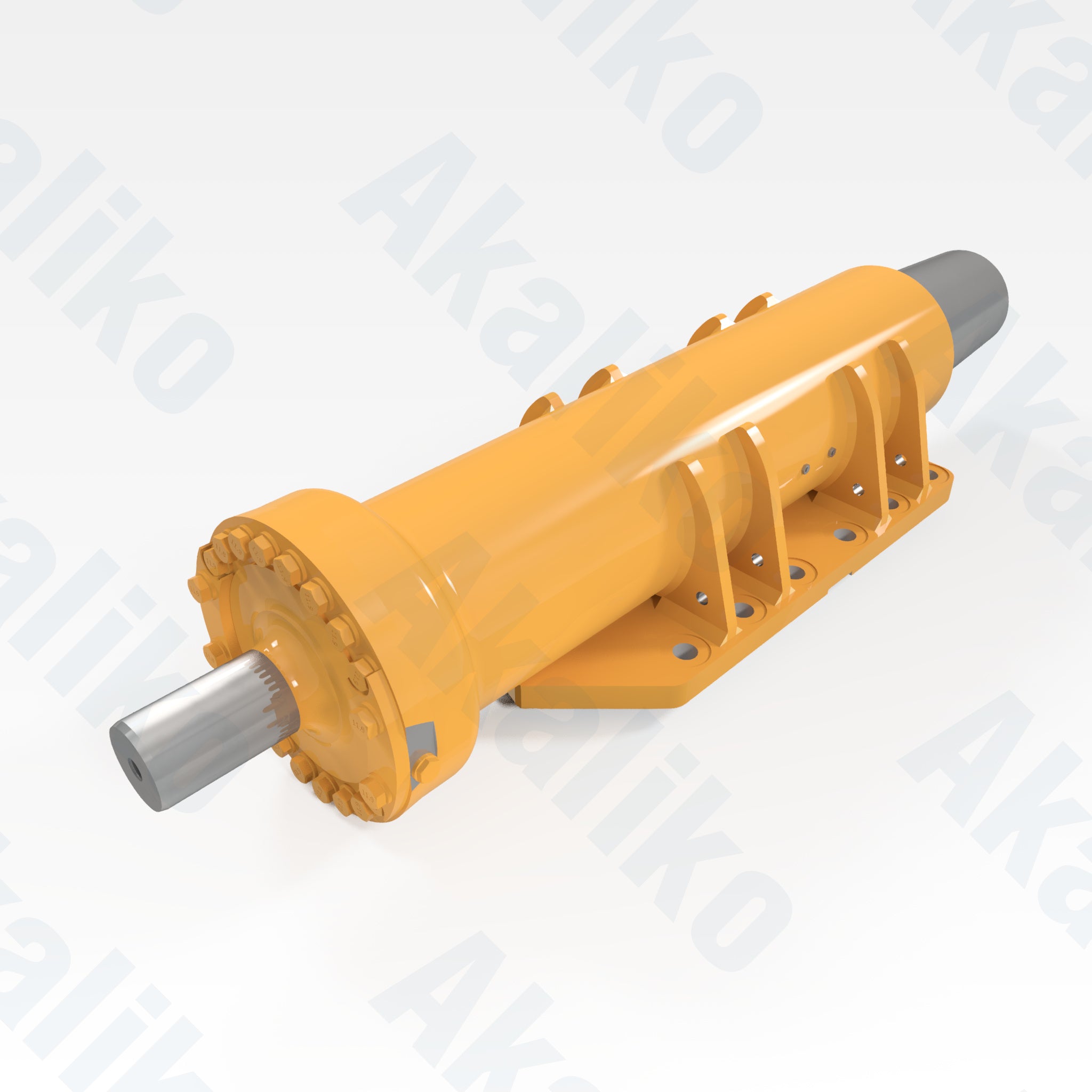 Replacement rear suspension hydraulic cylinder for Caterpillar 775G dump truck, OEM part number 441-5252, aftermarket heavy equipment parts